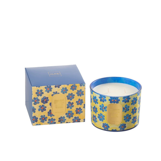 J-Line J-Line Geurkaars Bloemen Blauw/Geel Small - 30 Uren