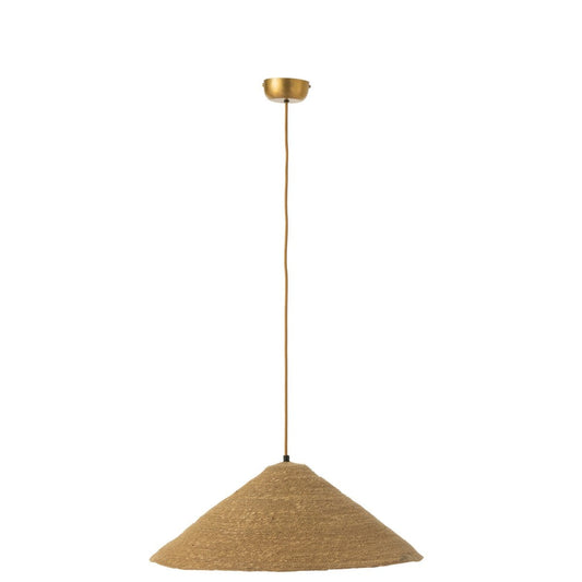 J-Line J-Line hangende Lamp Hoed Moonj - jute - naturel - small