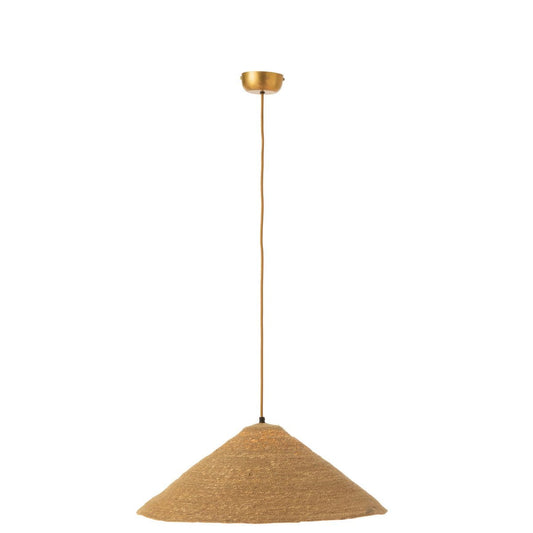 J-Line J-Line hangende Lamp Hoed Moonj - jute - naturel - small