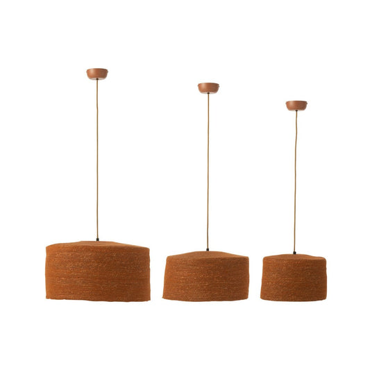 J-Line J-Line hangende Lamp Moonj - gras - roest - 3 stuks