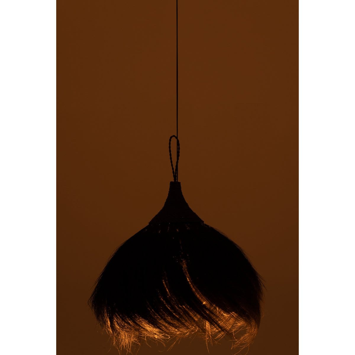 J-Line J-Line hanglamp Bal - gras - zwart