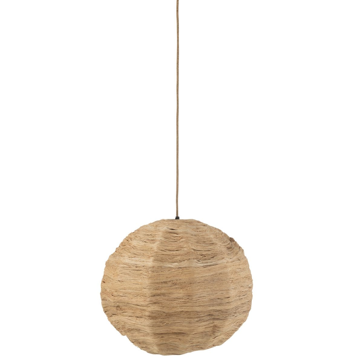 J-Line J-Line hanglamp Bol Bananenbladeren - jute - naturel - large