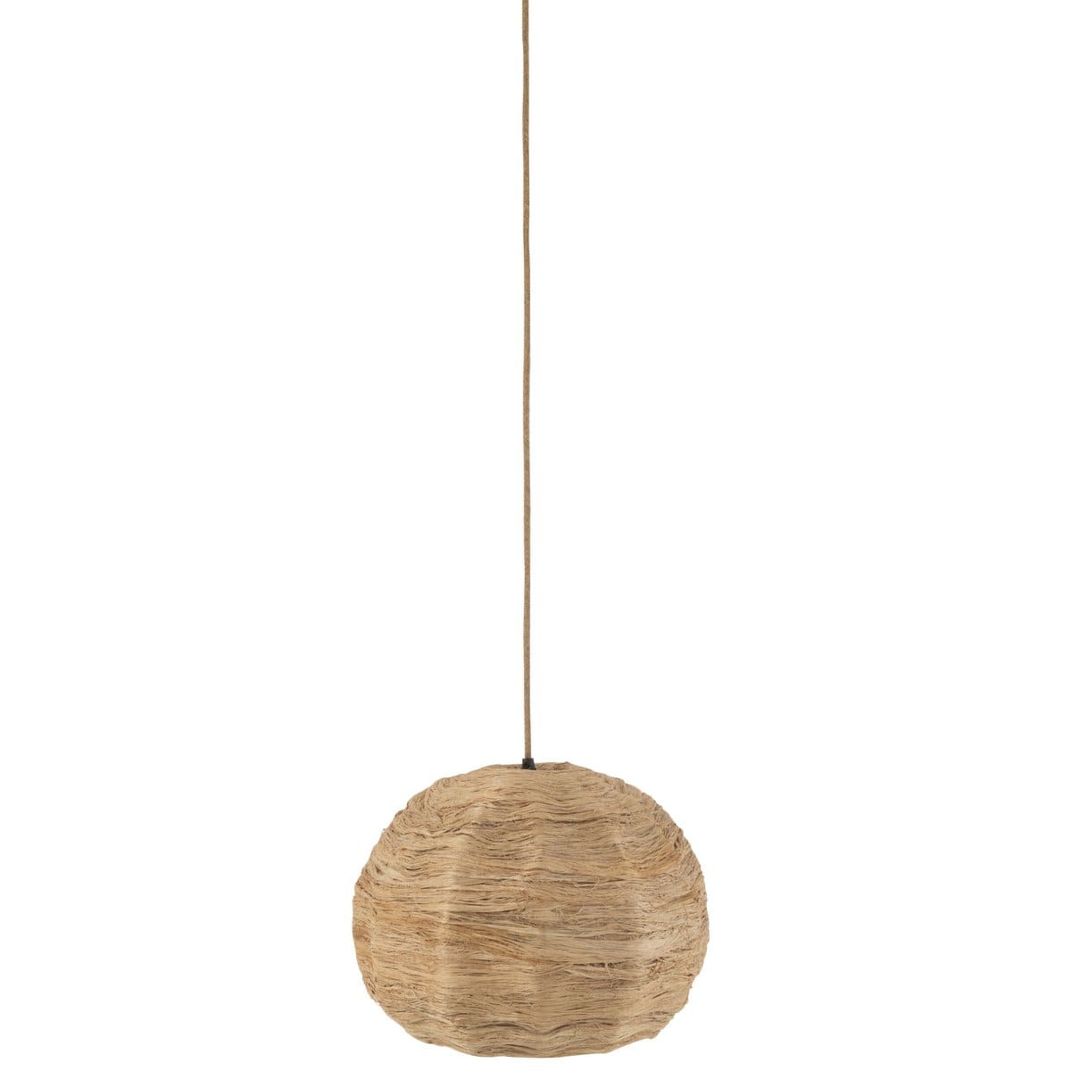 J-Line J-Line hanglamp Bol Bananenbladeren - jute - naturel - medium