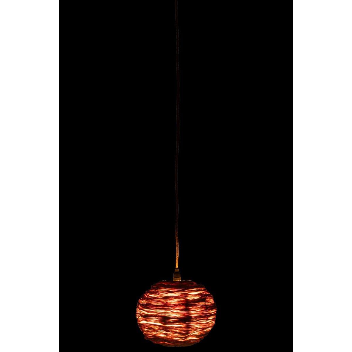 J-Line J-Line hanglamp Bol Bananenbladeren  - jute - naturel - small