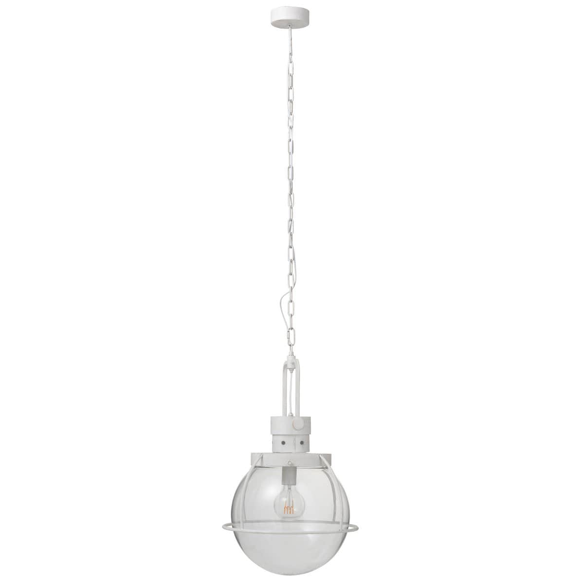 J-Line J-Line hanglamp Bol - glas/metaal - wit