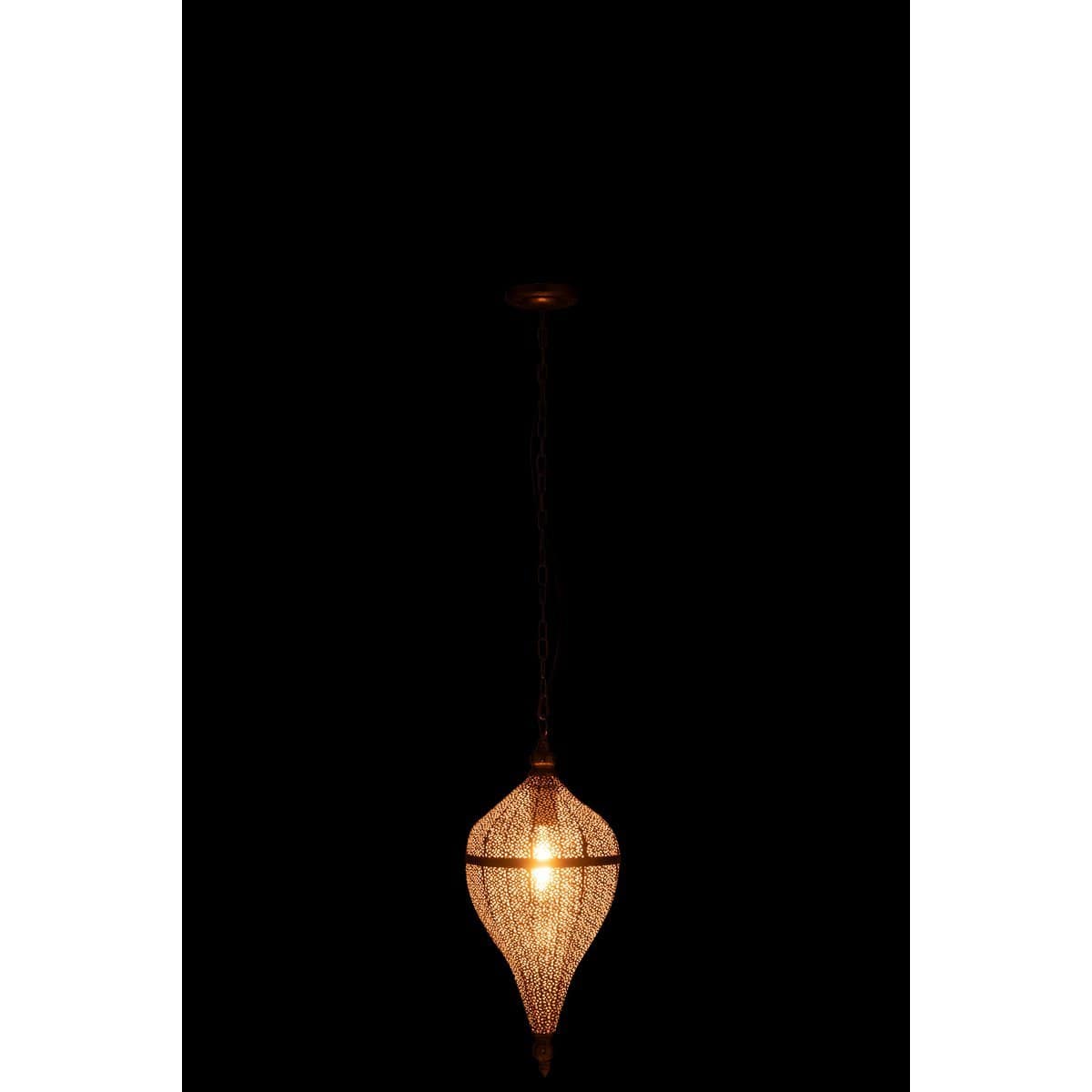 J-Line J-Line hanglamp Druppel - metaal - goud - small