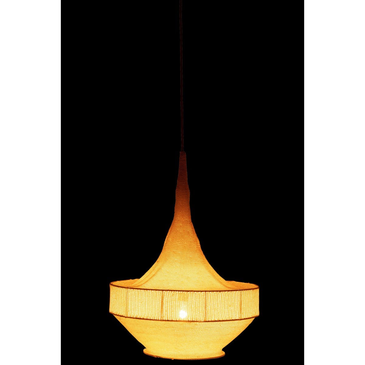 J-Line J-Line Hanglamp Handgebreid Beige Large