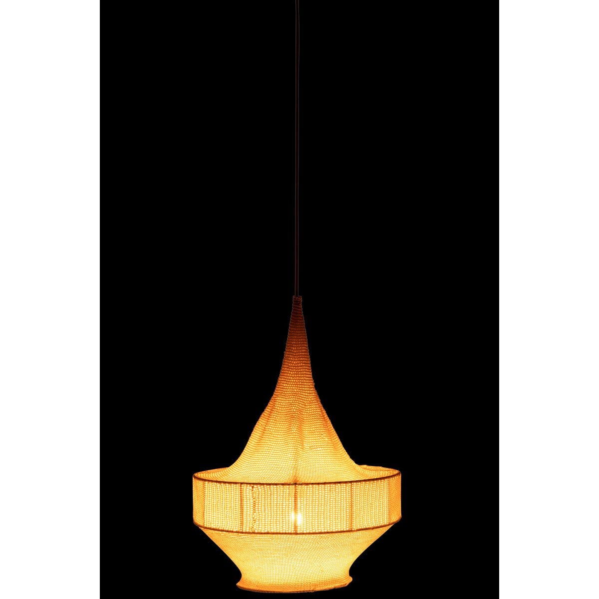 J-Line J-Line Hanglamp Handgebreid Beige Small