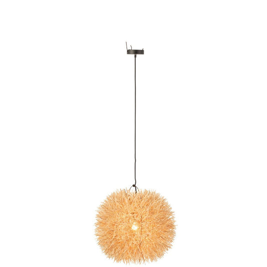 J-Line J-Line Hanglamp Kate Rond Rotan Naturel Small