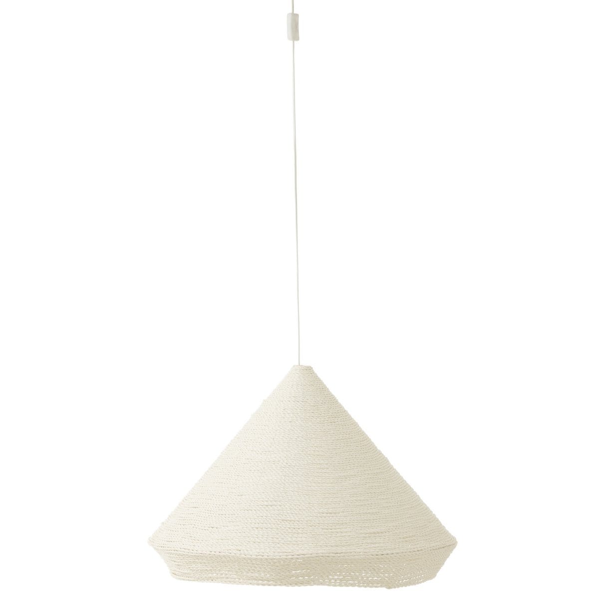 J-Line J-Line hanglamp Konisch Raffia - wit - large