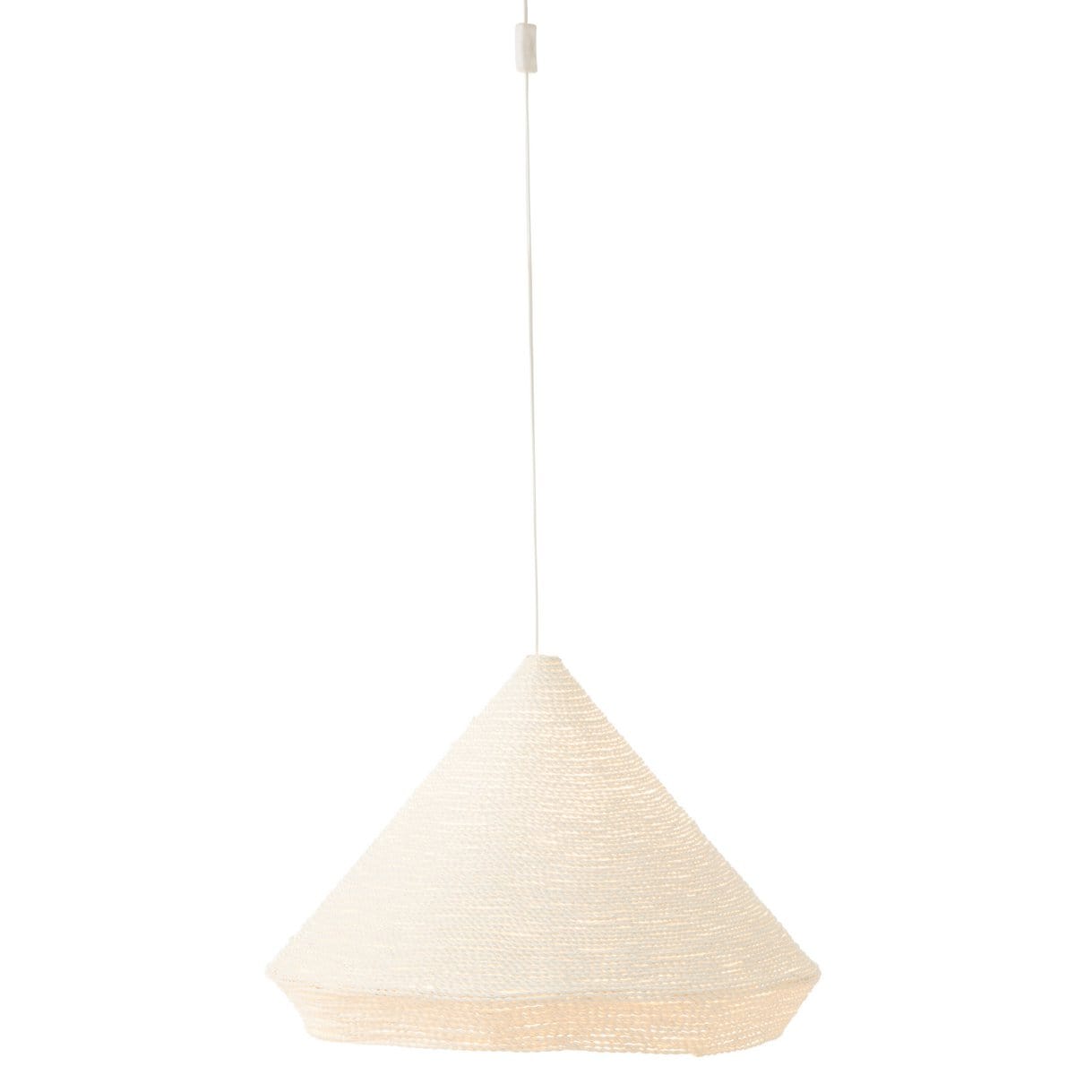 J-Line J-Line hanglamp Konisch Raffia - wit - large