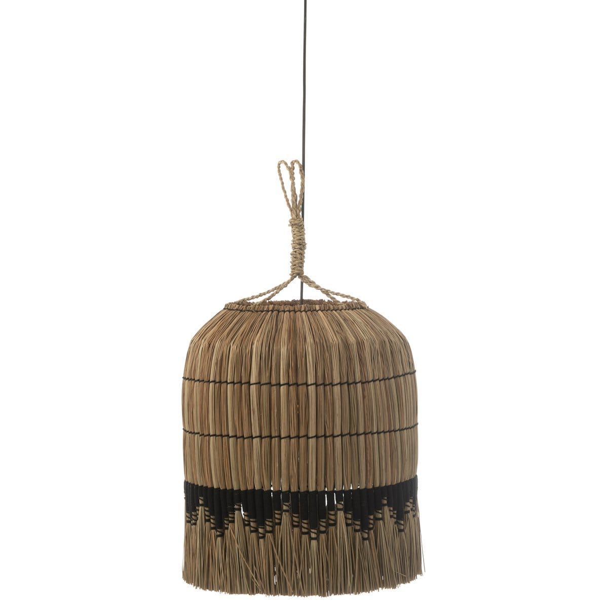 J-Line J-Line hanglamp Motief - gras - naturel/zwart