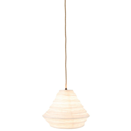 J-Line J-Line hanglamp Nest Raffia - rotan - wit