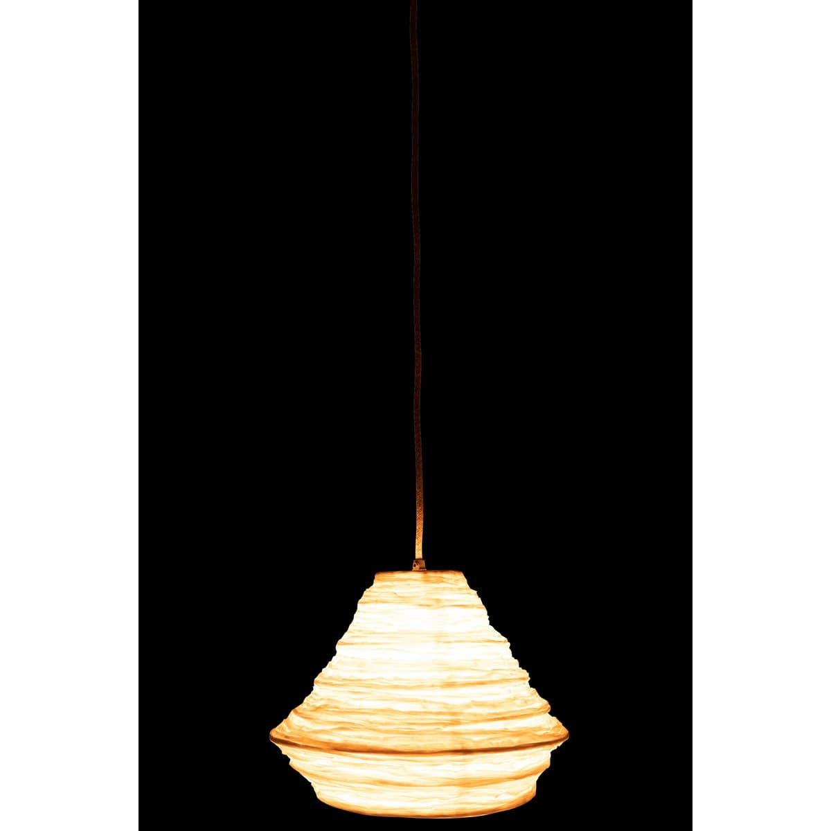 J-Line J-Line hanglamp Nest Raffia - rotan - wit