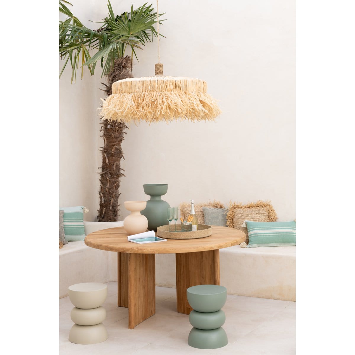 J-Line J-Line hanglamp Rond - jute - naturel