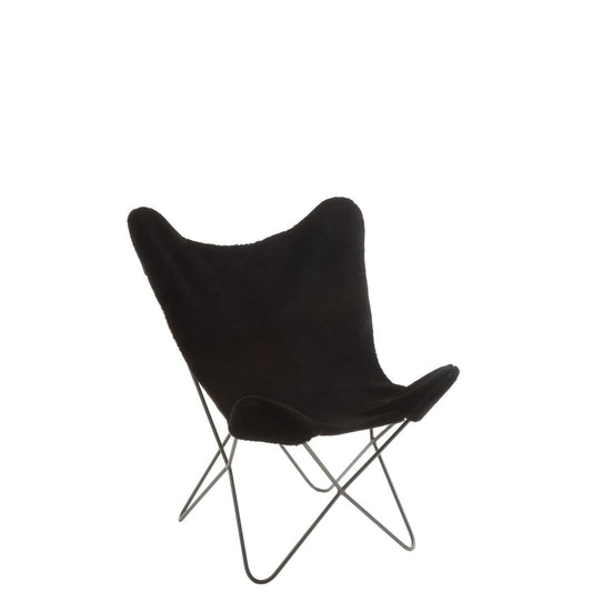 J-Line J-Line hoes Butterfly Chair Cutie - kunststof - zwart