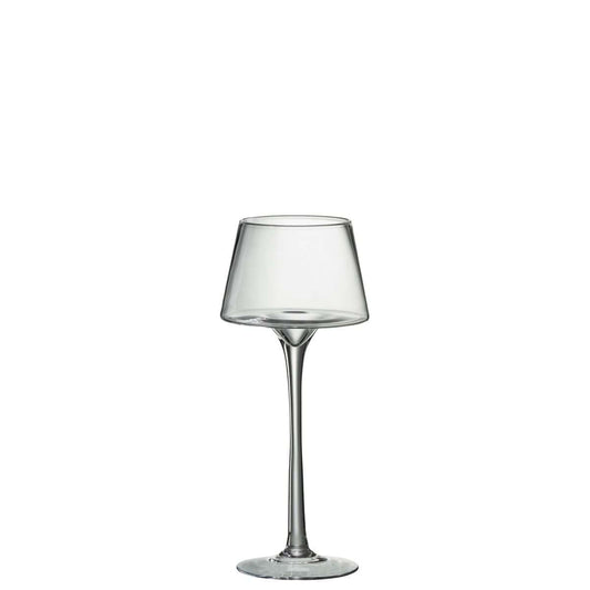 J-Line J-Line Kaarshouder Op Voet Conisch Glas Transparant Medium