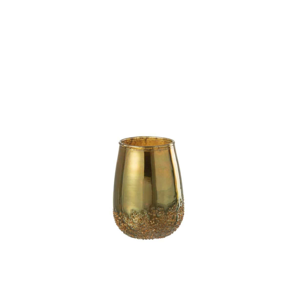 J-Line J-Line kaarshouder Spiegel - glas - goud - small - 2 stuks