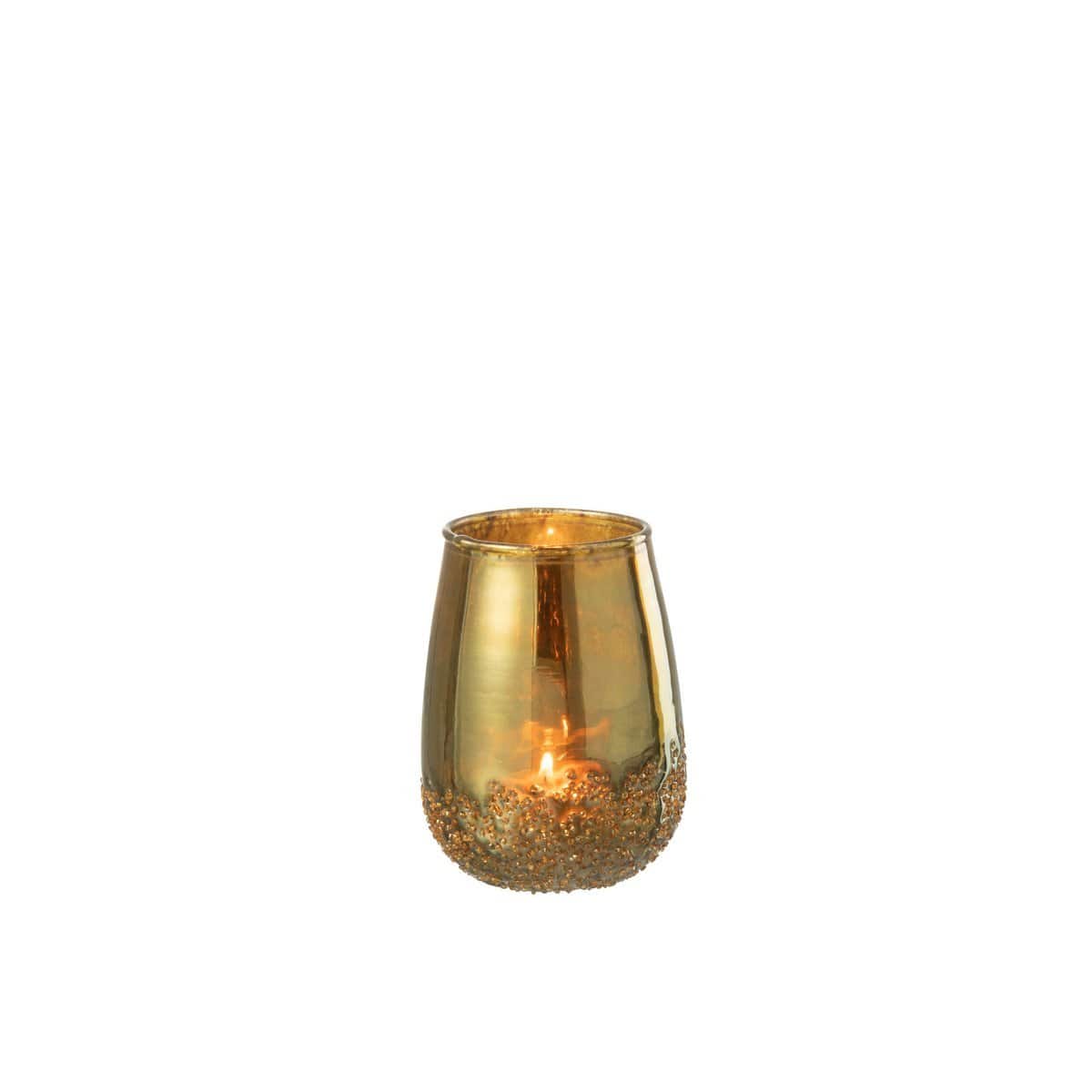 J-Line J-Line kaarshouder Spiegel - glas - goud - small - 2 stuks