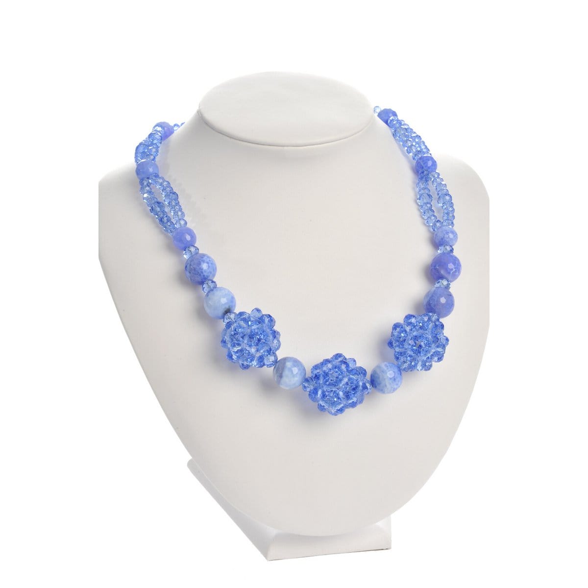 J-Line J-Line Ketting Bollen Kristal L.Blauw