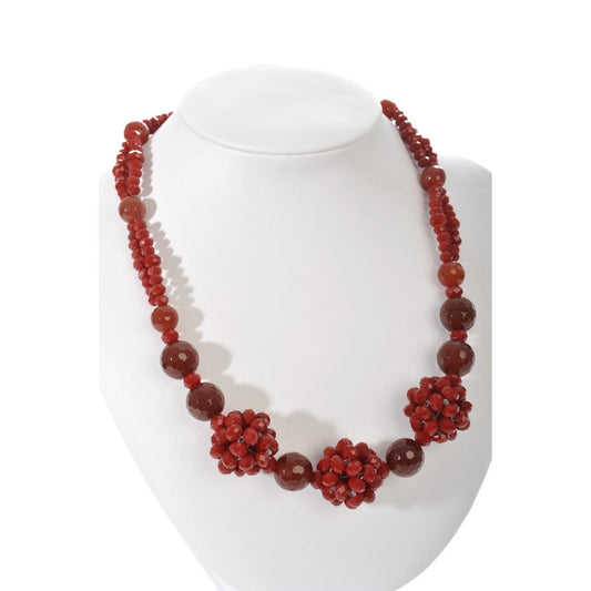 J-Line J-Line Ketting Bollen Kristal Rood