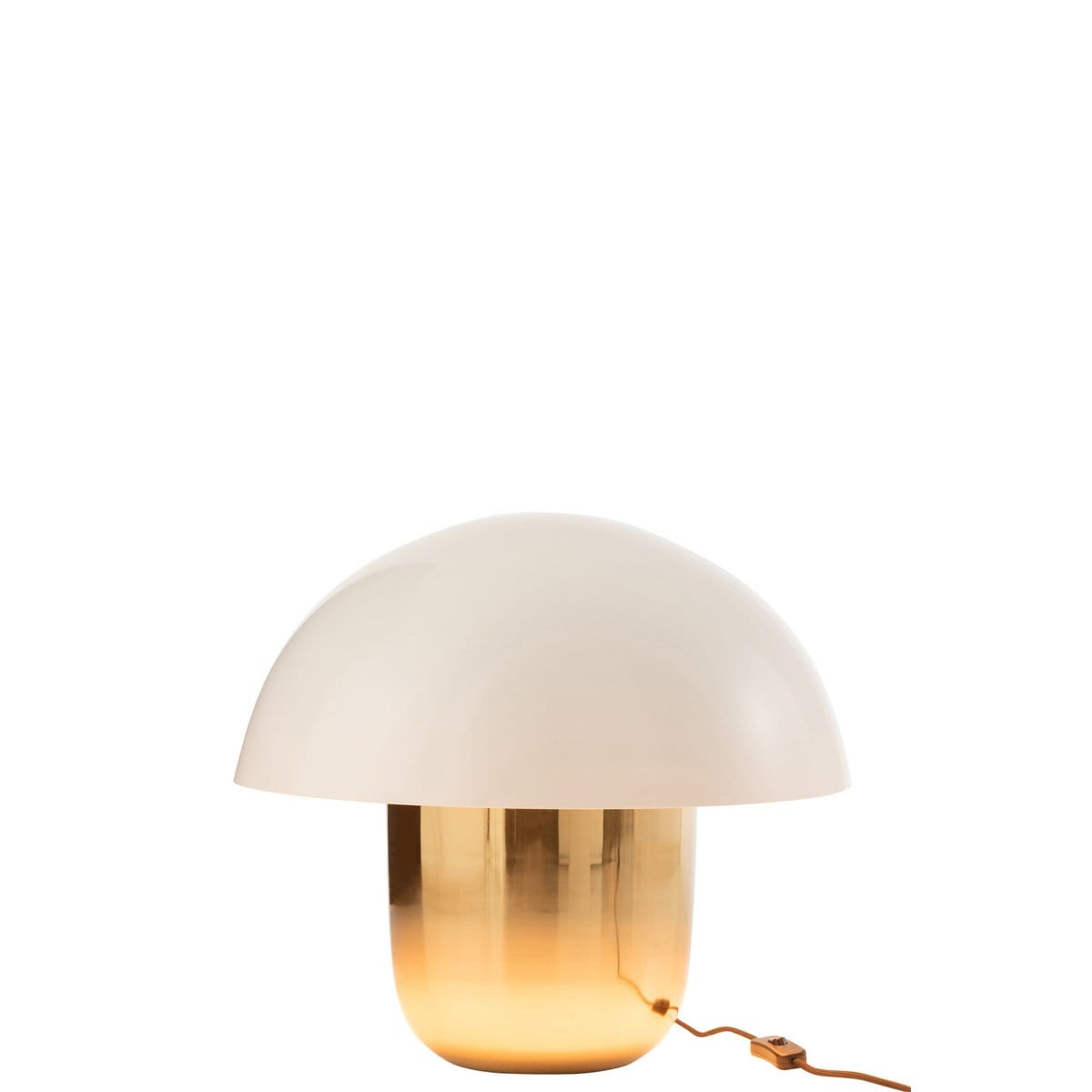 J-Line J-Line lamp Paddenstoel - ijzer - wit/goud - large