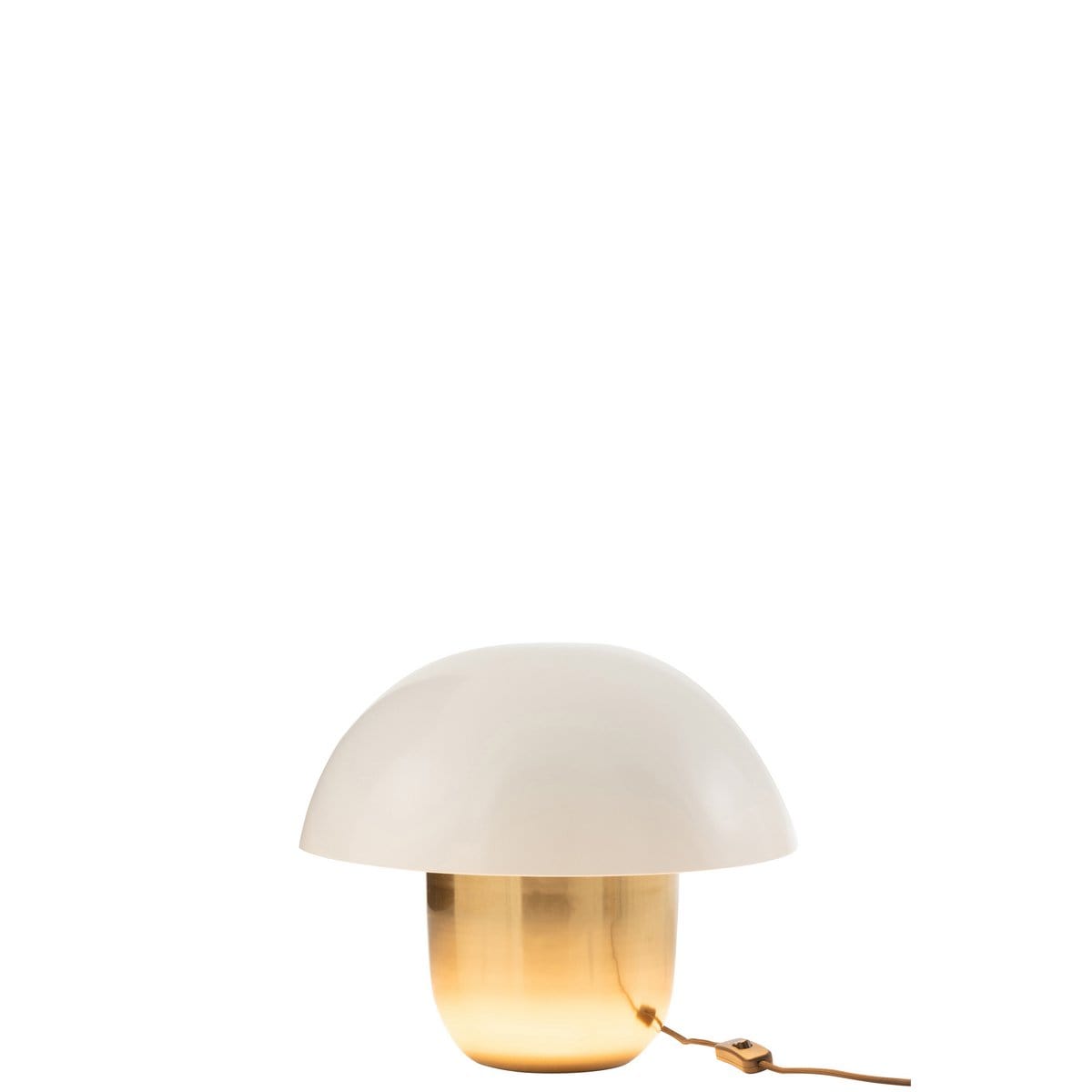 J-Line J-Line lamp Paddenstoel - ijzer - wit/goud - small