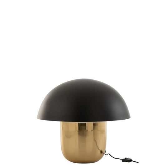 J-Line J-Line lamp Paddenstoel - ijzer - zwart/goud - large