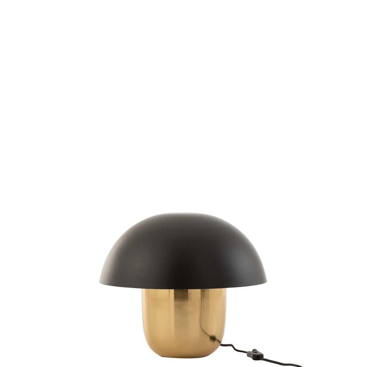 J-Line J-Line lamp Paddenstoel - ijzer - zwart/goud - small