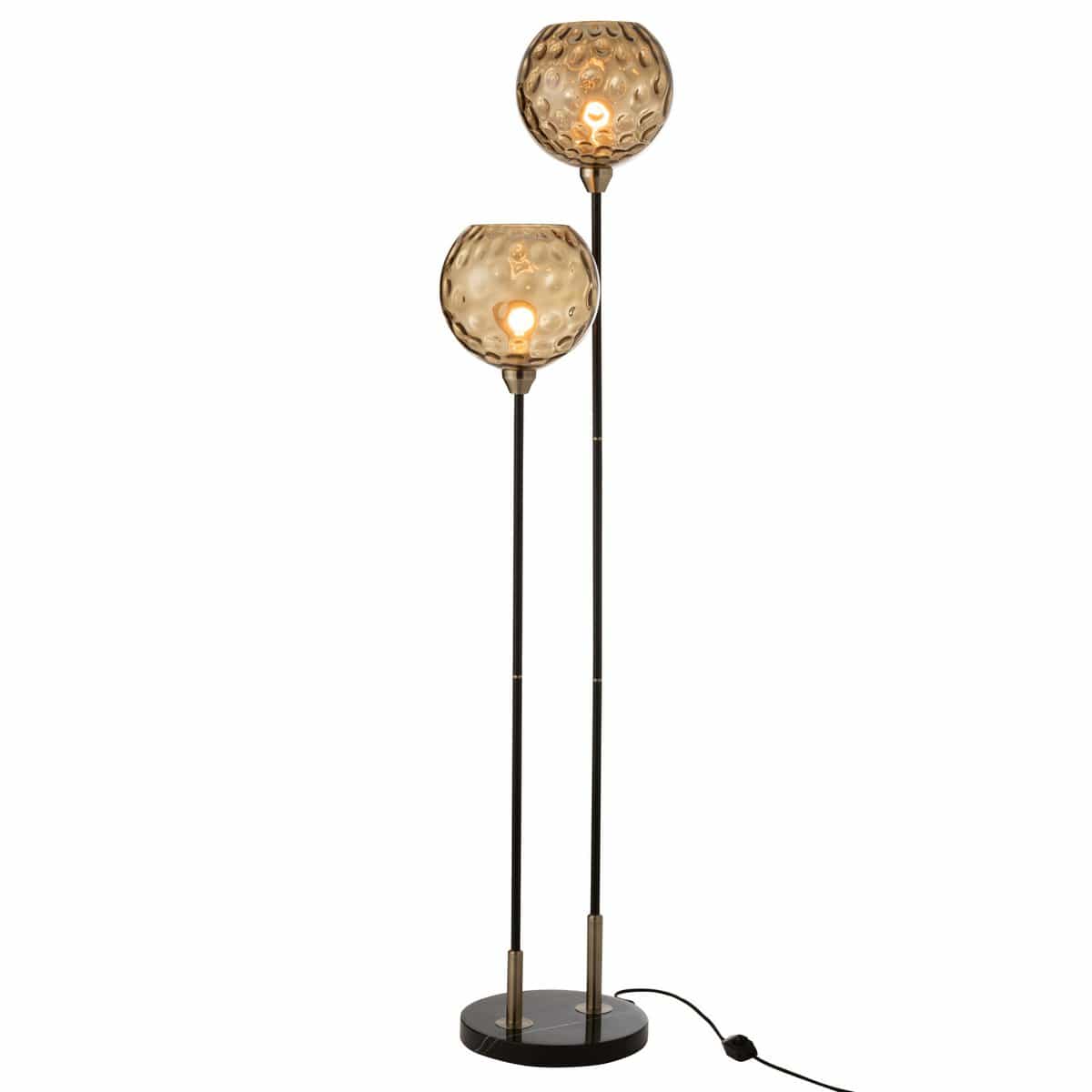 J-Line J-Line lamp Staand Bollie - steen/marmer - zwart