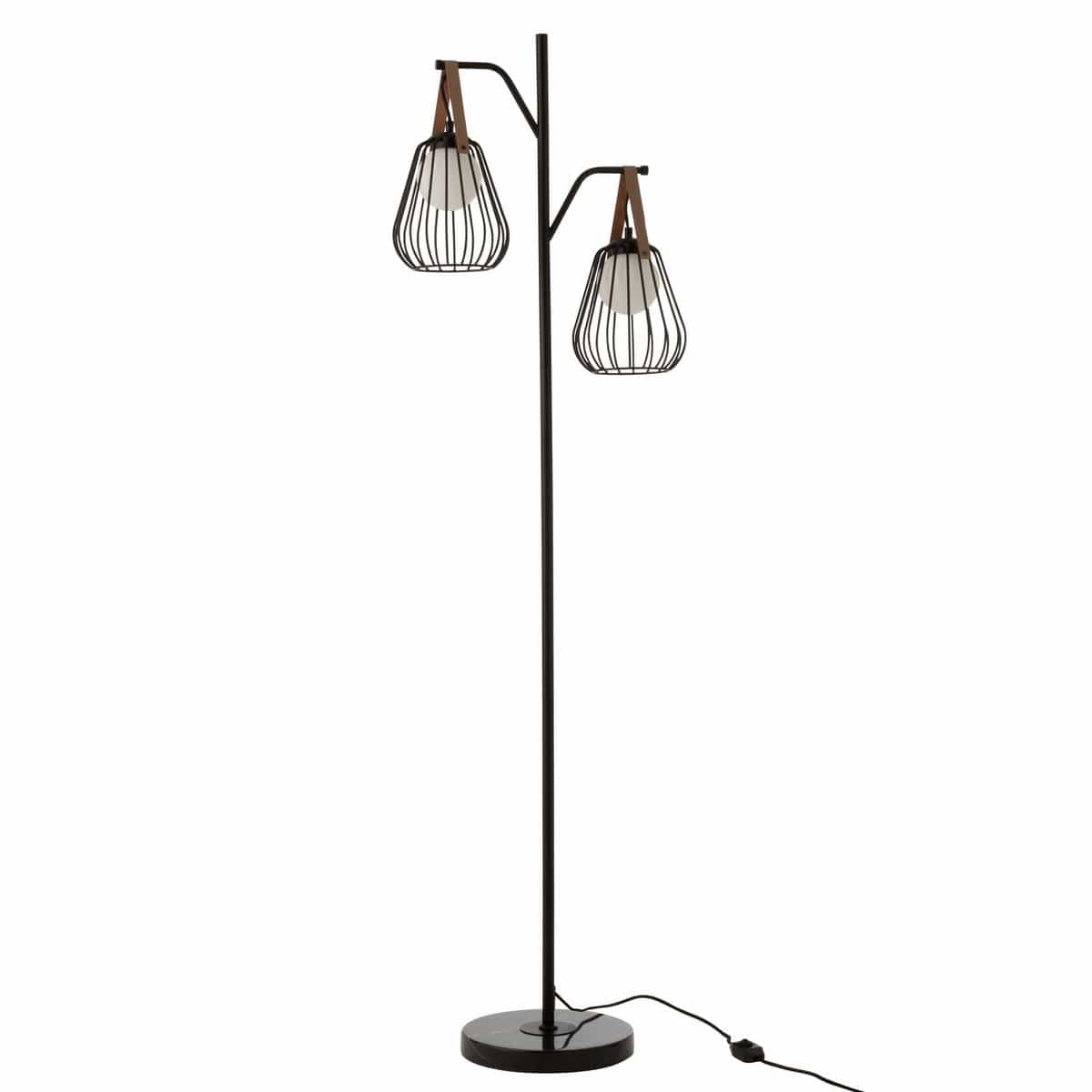 J-Line J-Line Lamp Staand Ignes Staal/Marmer Zwart