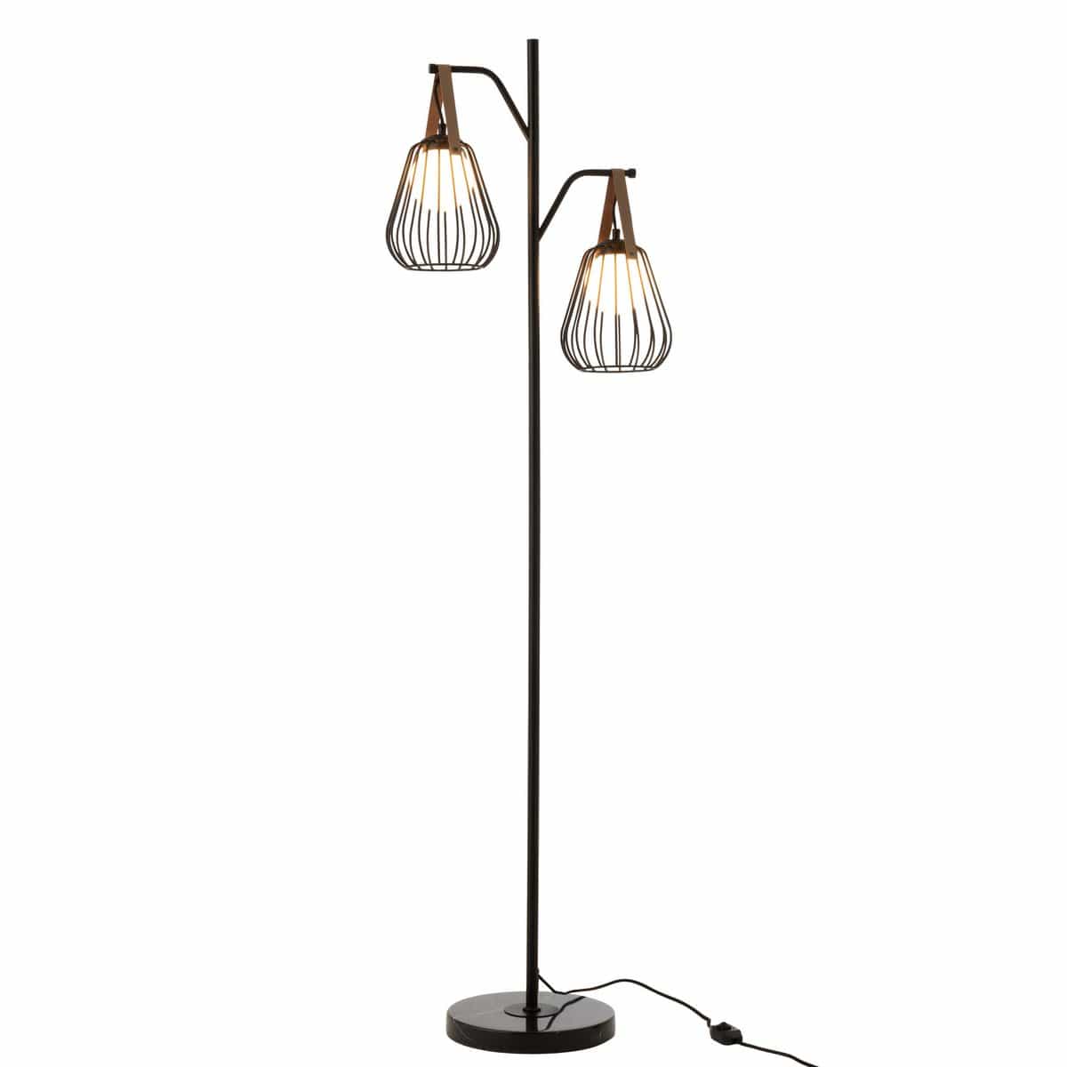 J-Line J-Line Lamp Staand Ignes Staal/Marmer Zwart