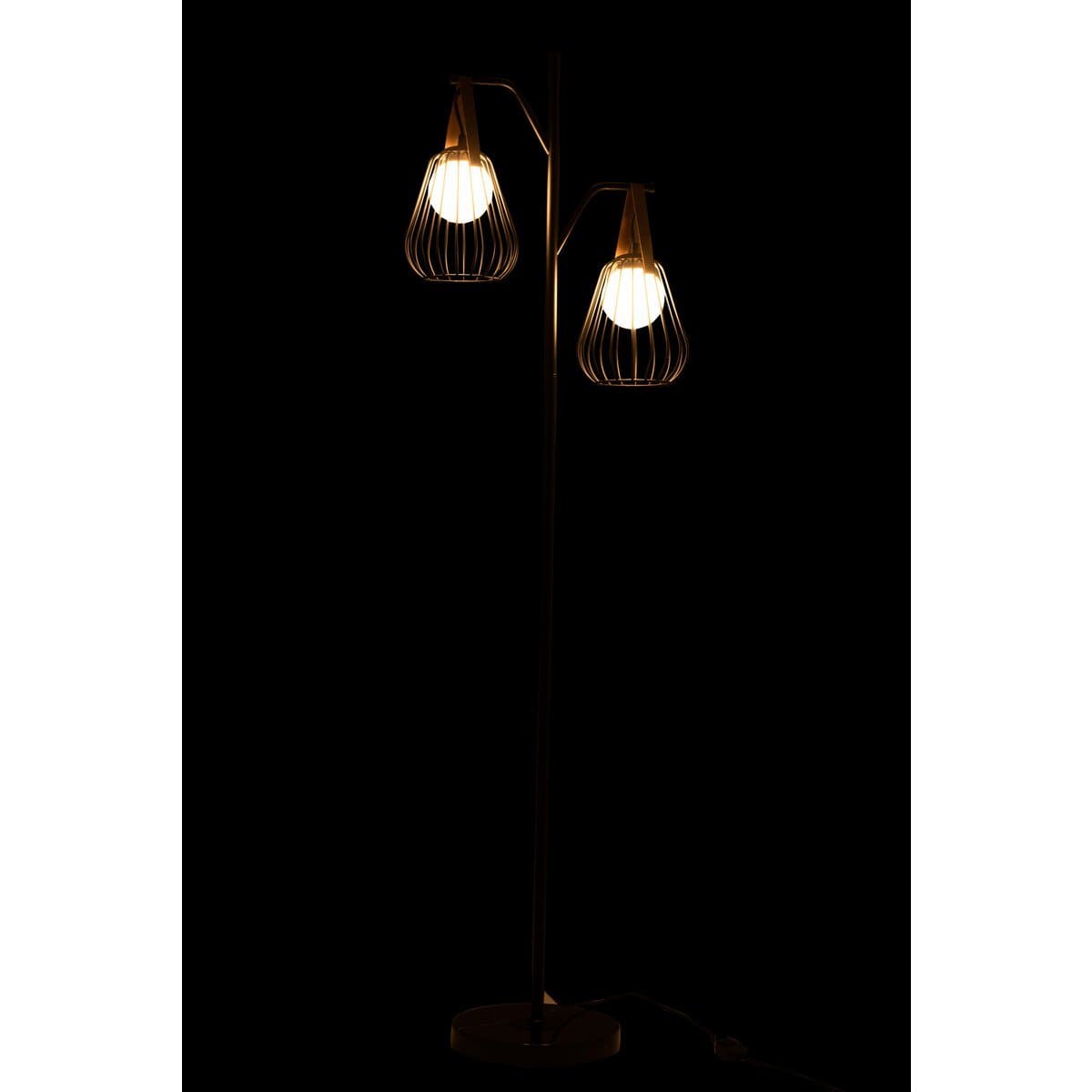 J-Line J-Line Lamp Staand Ignes Staal/Marmer Zwart