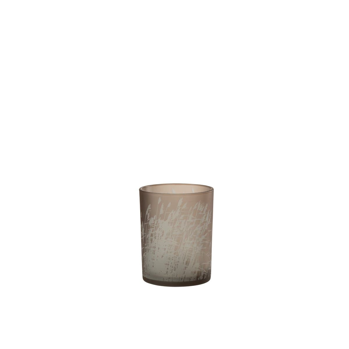 J-Line J-Line lantaarn gras - glas - beige - medium - 2 stuks