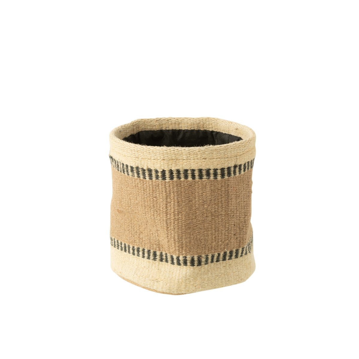 J-Line J-Line mand Rond + Band - jute - naturel/beige - large - 2 stuks