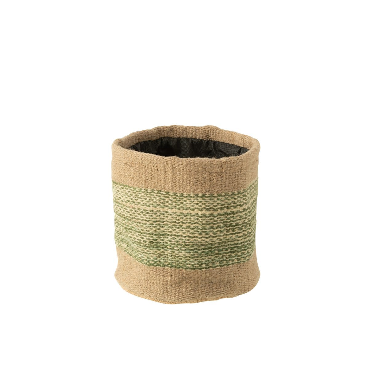 J-Line J-Line mand Rond + Band - jute - naturel/groen - large - 2 stuks