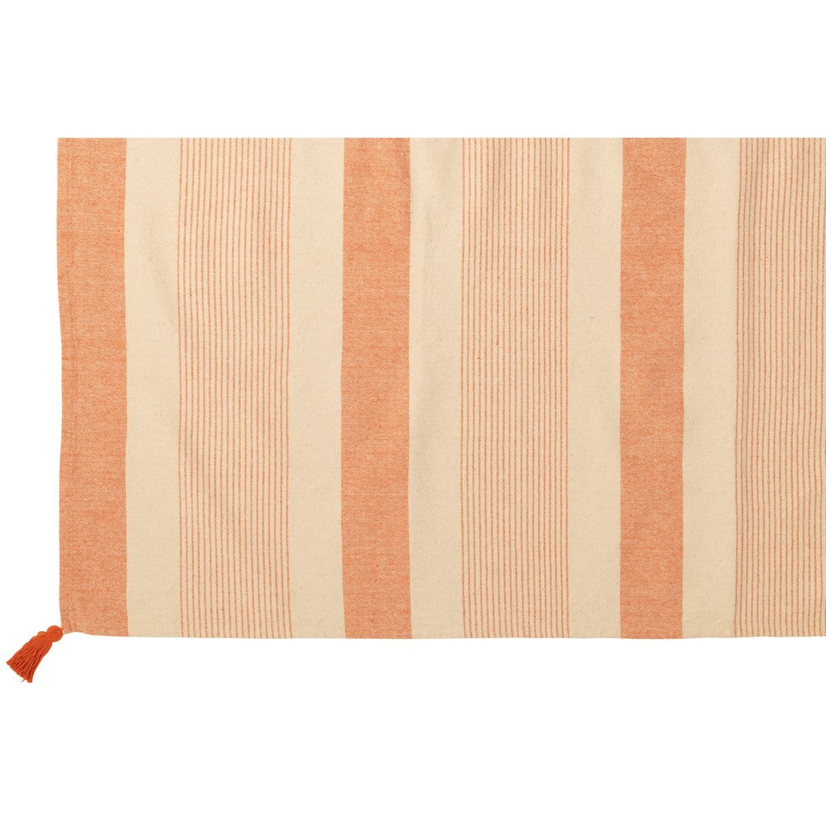 J-Line J-Line Plaid -katoen - beige/ oranje - 130 x 180 cm