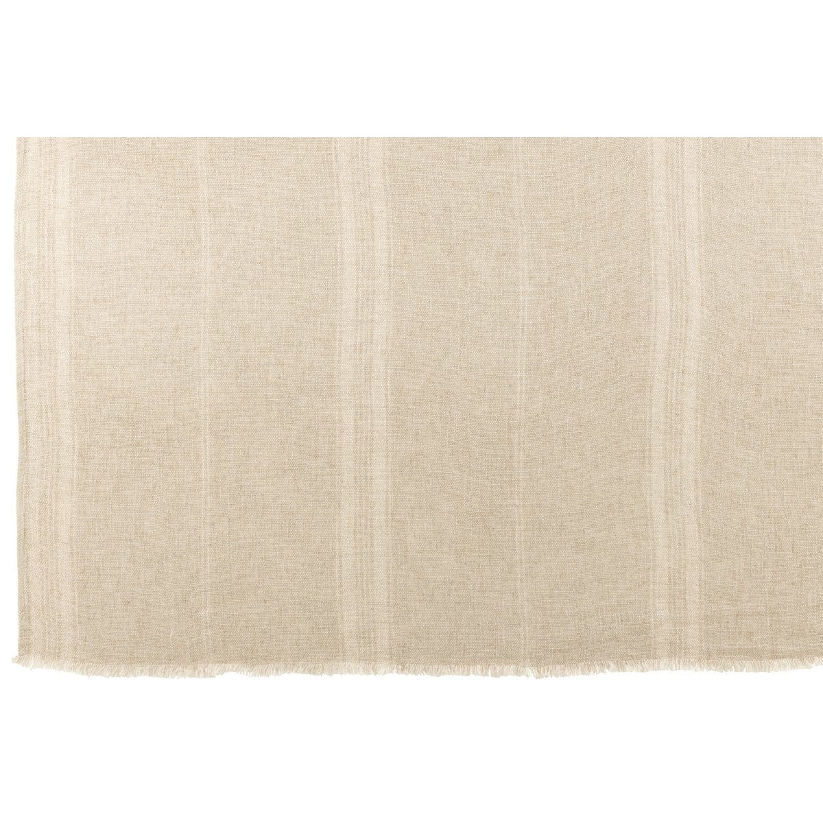 J-Line J-Line Plaid met lijnen - katoen - beige - 164 x 127 cm