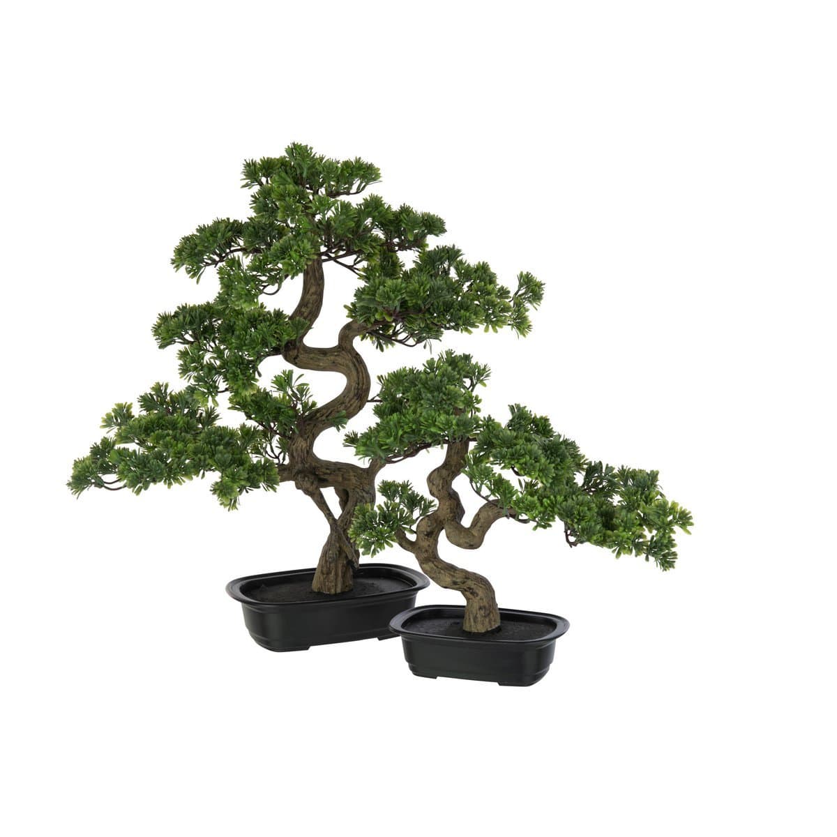 J-Line J-Line plant Podocarpus Bonsai - kunststof - groen - large