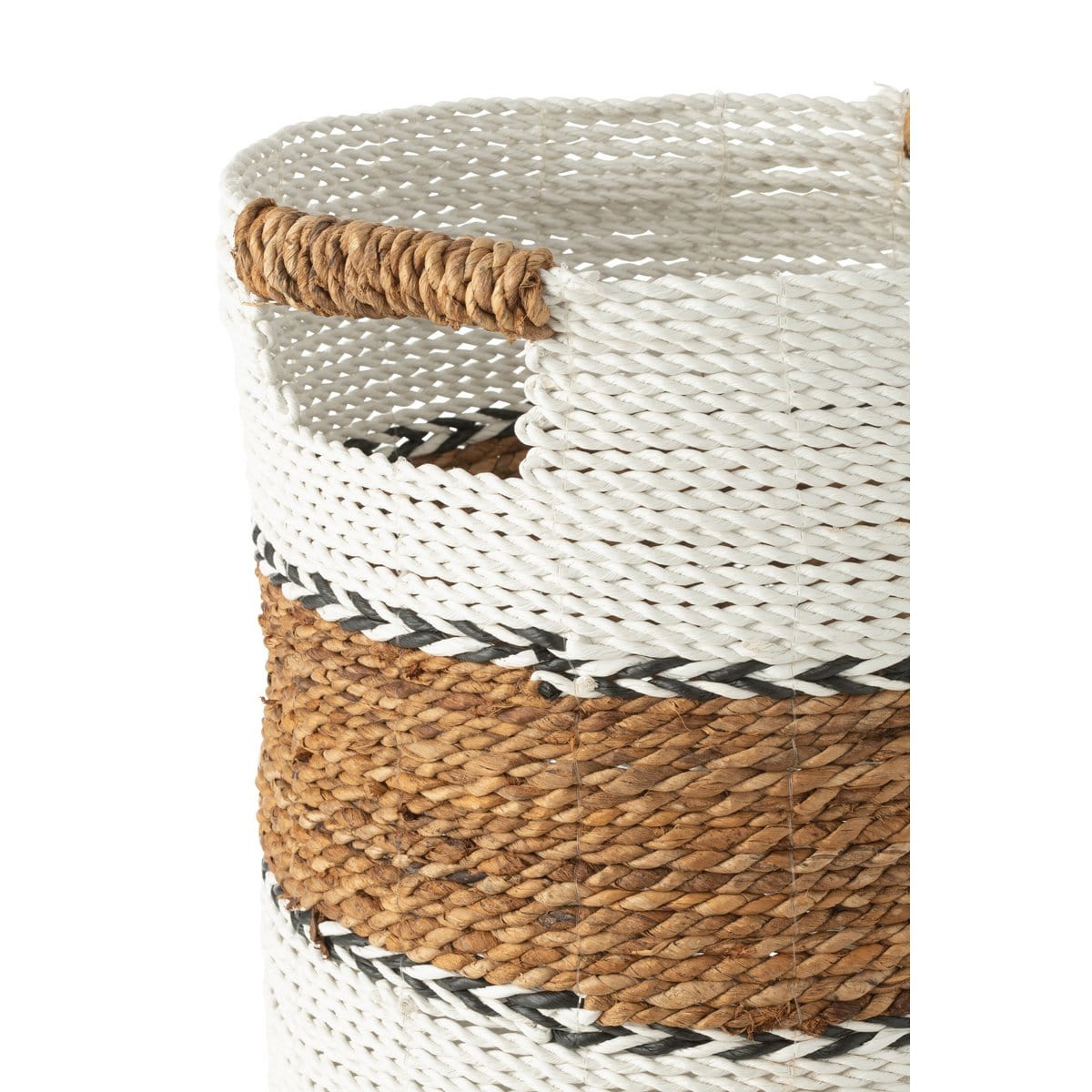 J-Line J-Line Set Van Drie Manden Laura Raffia Wit/Naturel