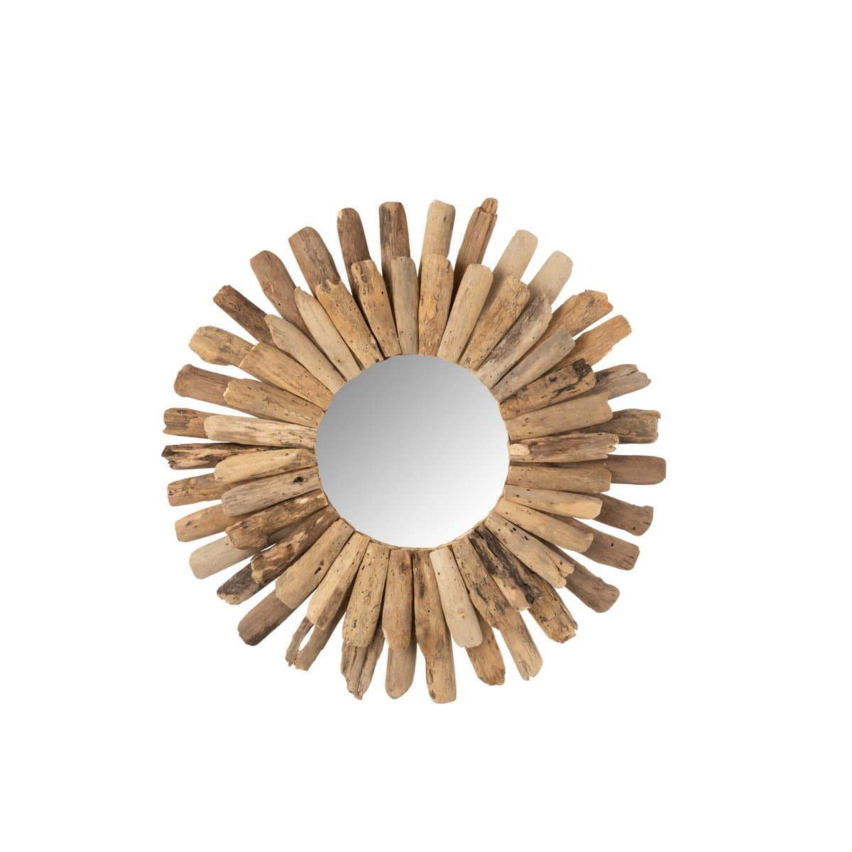 J-Line J-Line spiegel Rond - hout - naturel - L