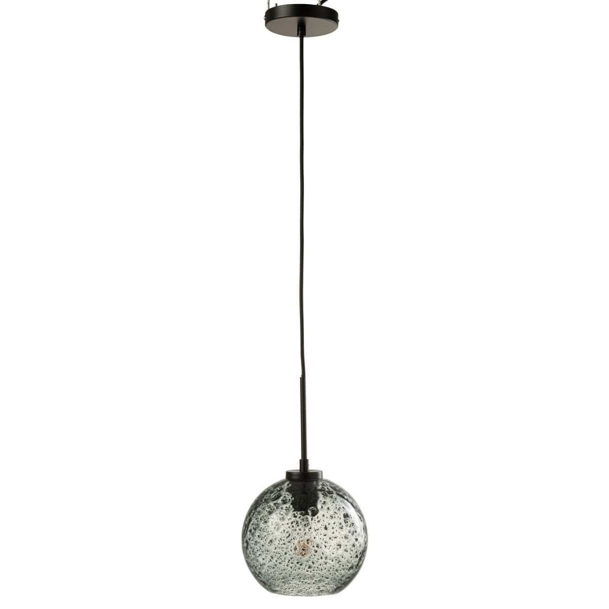 J-Line J-Line Spikkel Bol hanglamp - glas - grijs - S