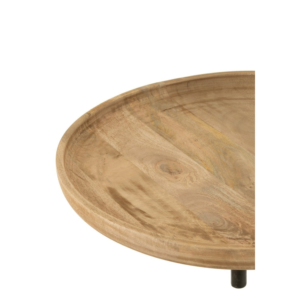 J-Line J-Line Tafel Muur Draaiend Rond Hout/Metaal Naturel