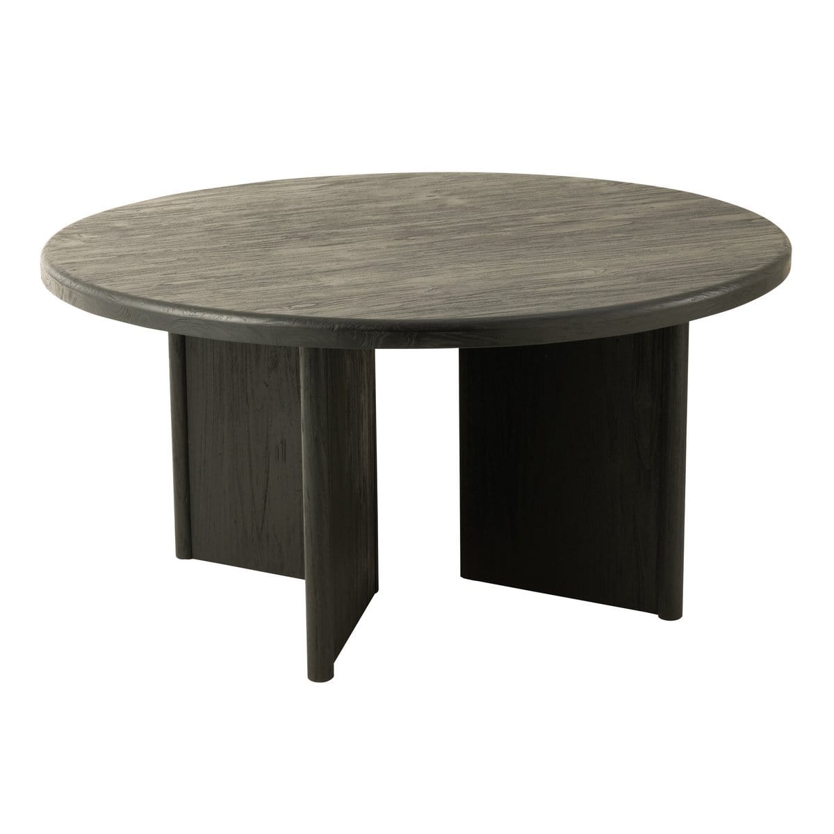 J-Line J-Line tafel Rond Teak - hout - zwart