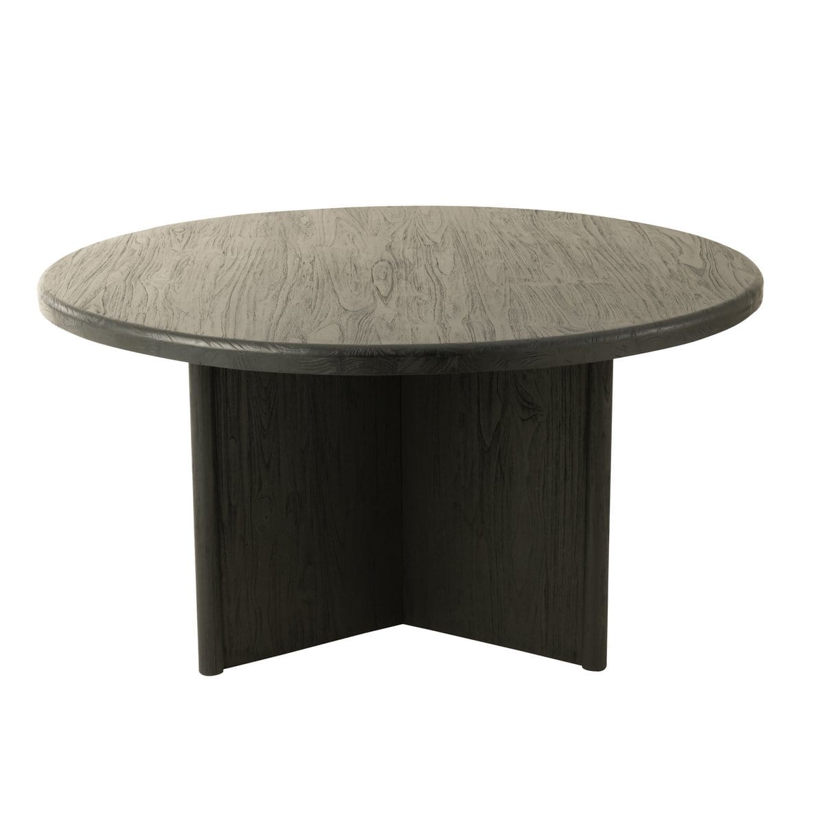 J-Line J-Line tafel Rond Teak - hout - zwart