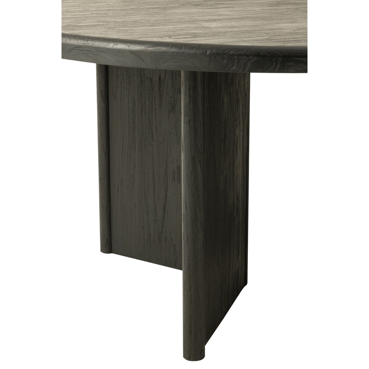 J-Line J-Line tafel Rond Teak - hout - zwart