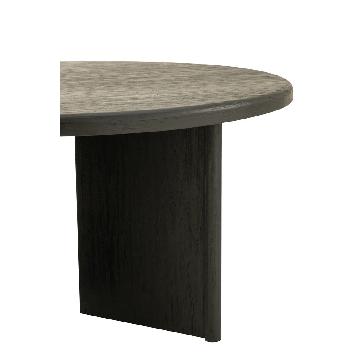 J-Line J-Line tafel Rond Teak - hout - zwart