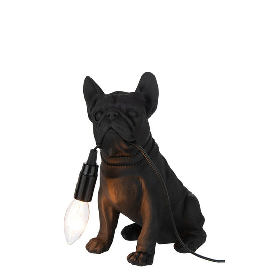 J-Line J-Line tafellamp Bulldog - polyresin - zwart