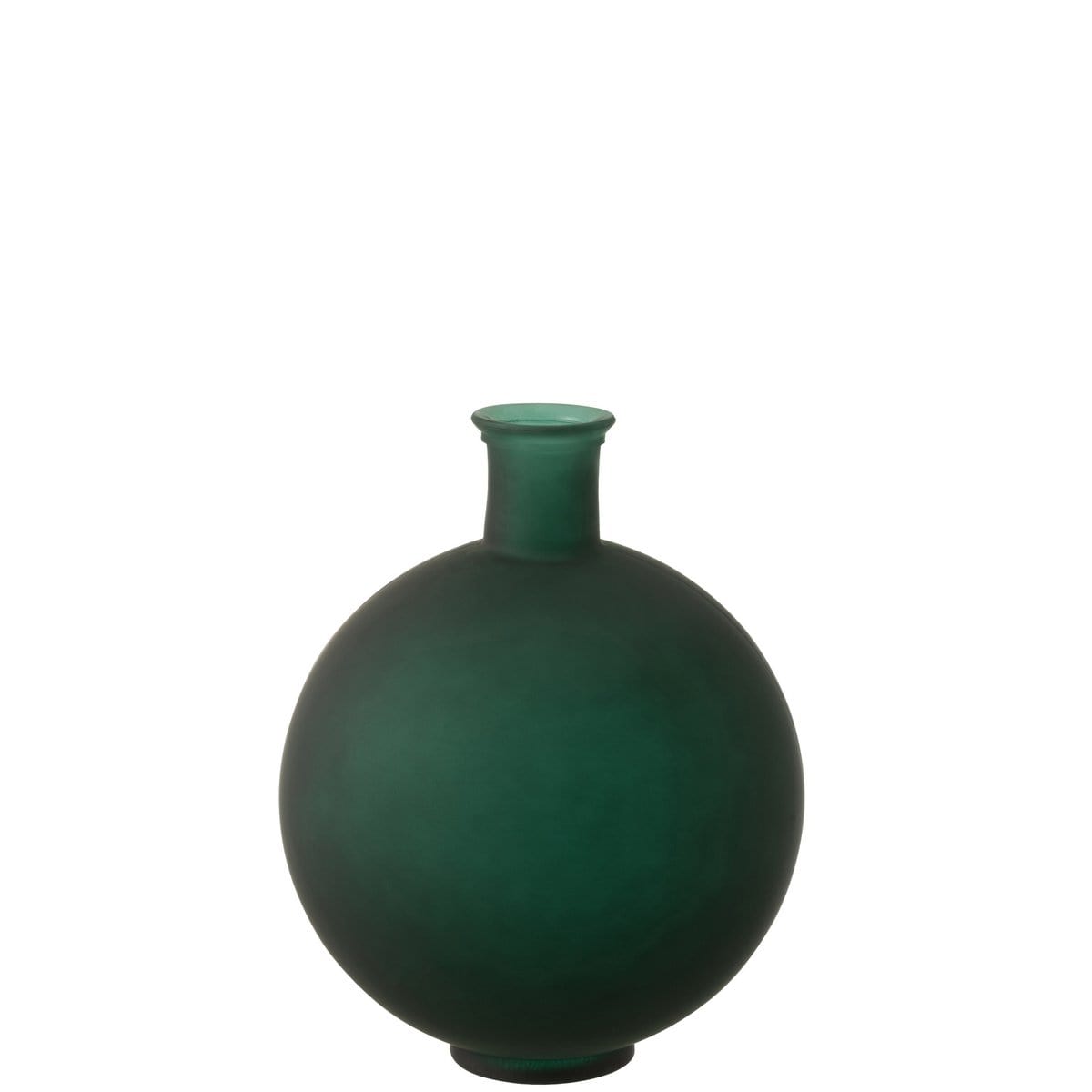 J-Line J-Line vaas Bal - glas - mat groen - large - 44.00 cm hoog