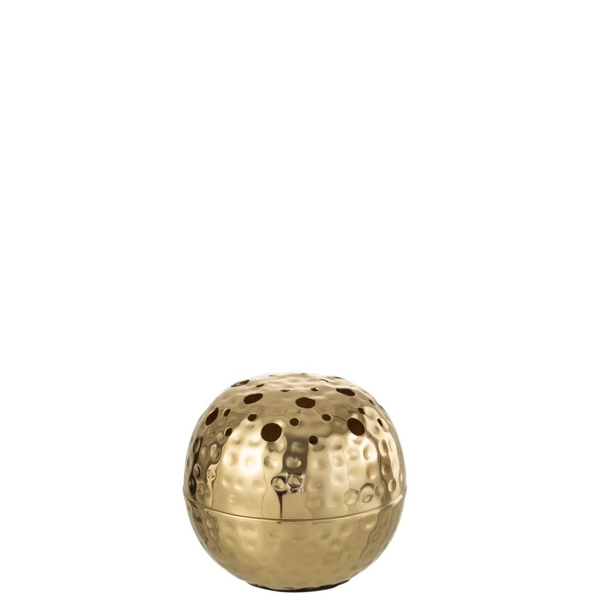 J-Line J-Line vaas Ball Met Gaten - metaal - goud - small